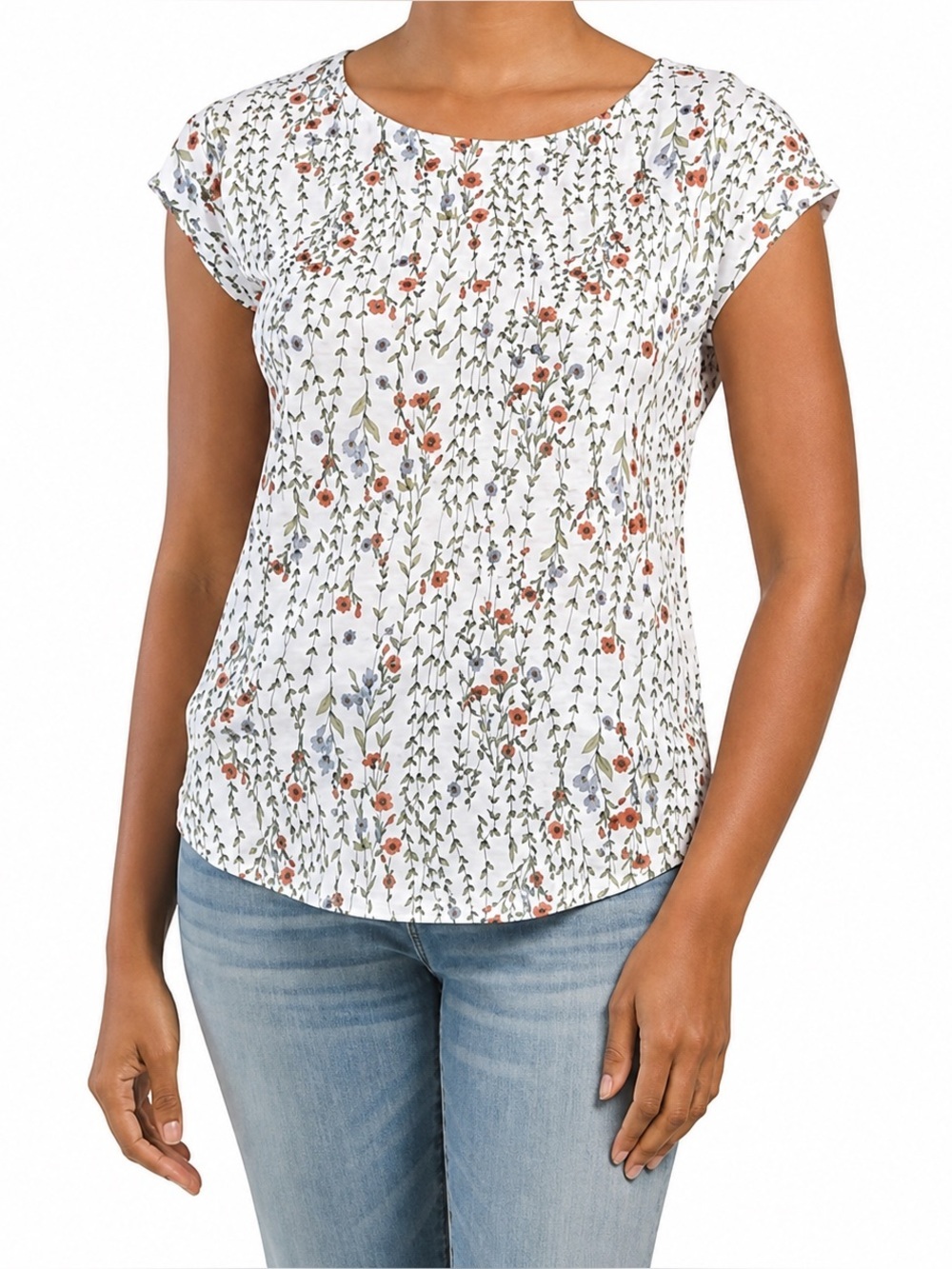 Rachel Zoe linen Floral Print Women's Top S
